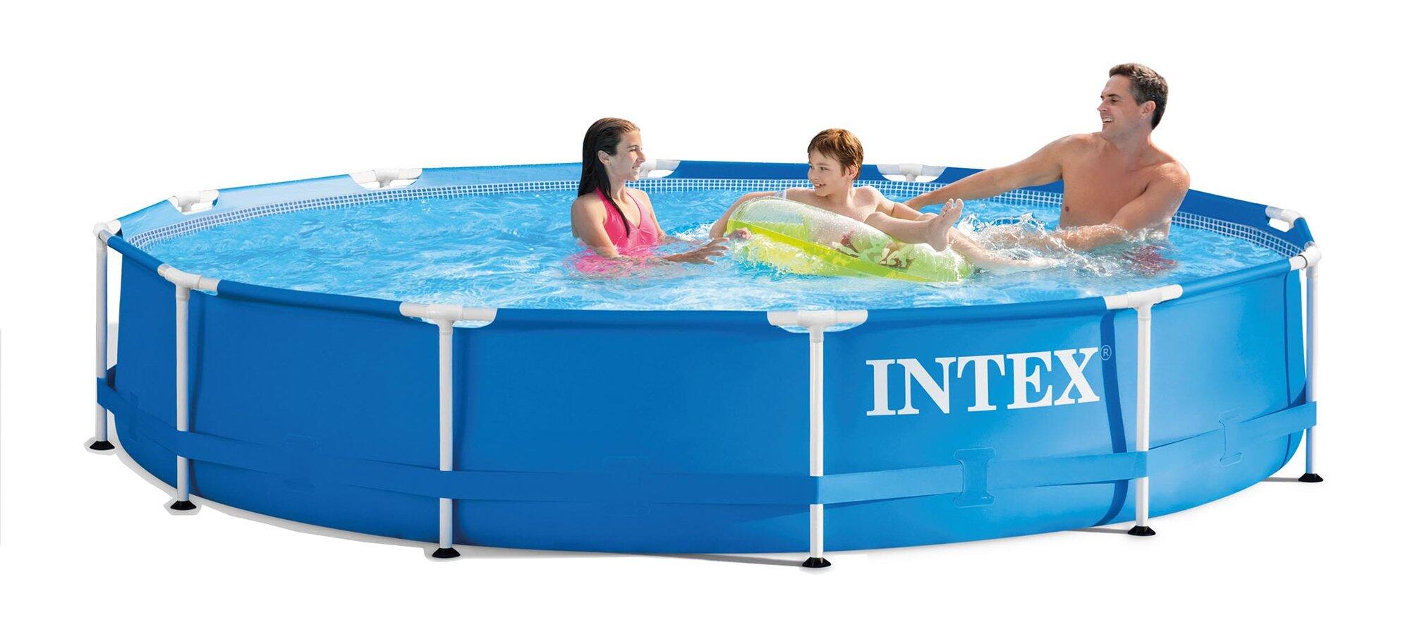 Intex Metallrahmen Pool Ø 366 x 76 cm 2/5