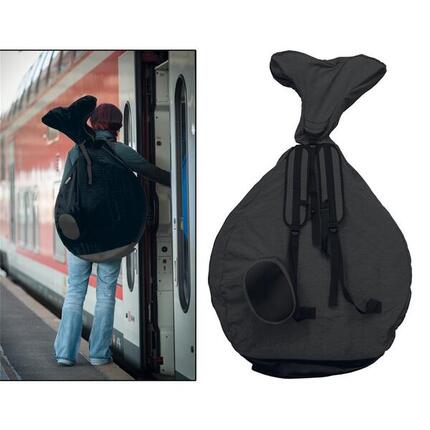 QU-AX Rucksack für Einrad 20" für Einrad, schwarz