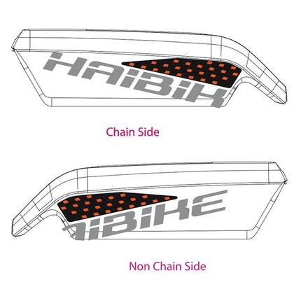 Haibike Dekor Xduro f.Batteriegehäuse 2018,HB-S09 orange-rot f.carbon BOSCH