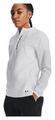 Under armour outrun the storm winddichte jas dames wit