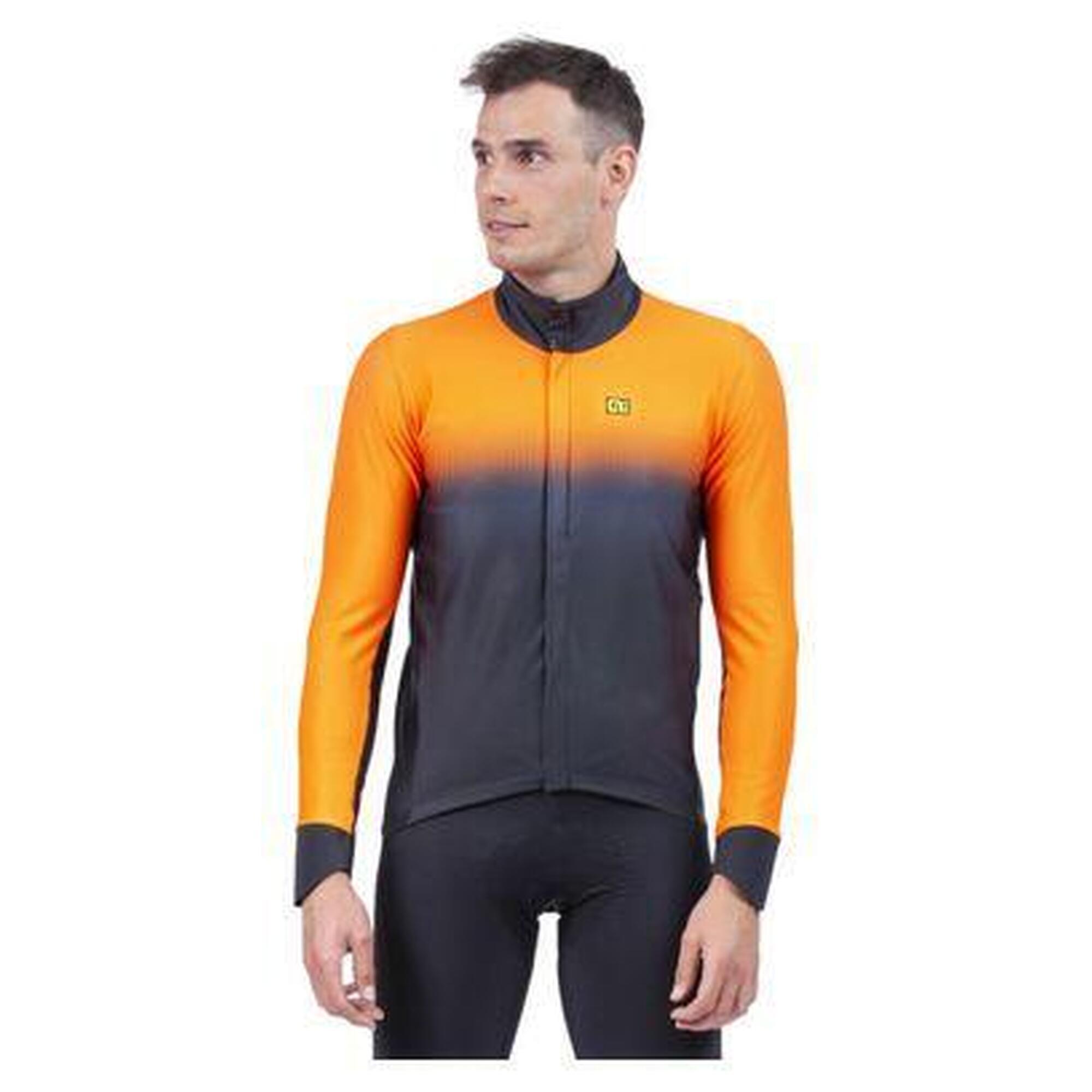 Veste Manches Longues Alé Gradient Noir/Orange Fluo