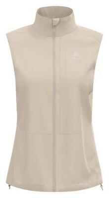 Odlo zeroweight warm 2.0 jas zonder mouwen voor dames beige