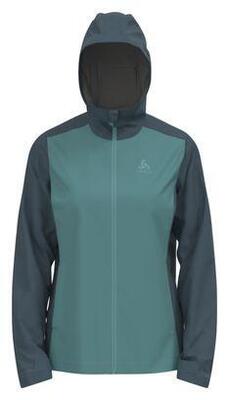 Odlo aegis 2.5l women's waterproof jacket grey/blue