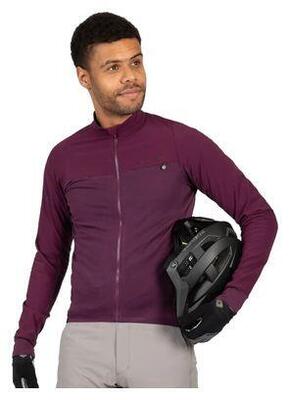 Langarmtrikot Endura GV500 Violett