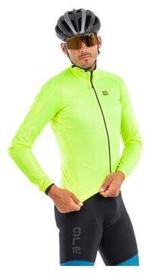 Alé light pack long sleeve jacket fluorescent yellow