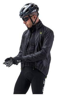 Alé light pack long sleeve jacket black