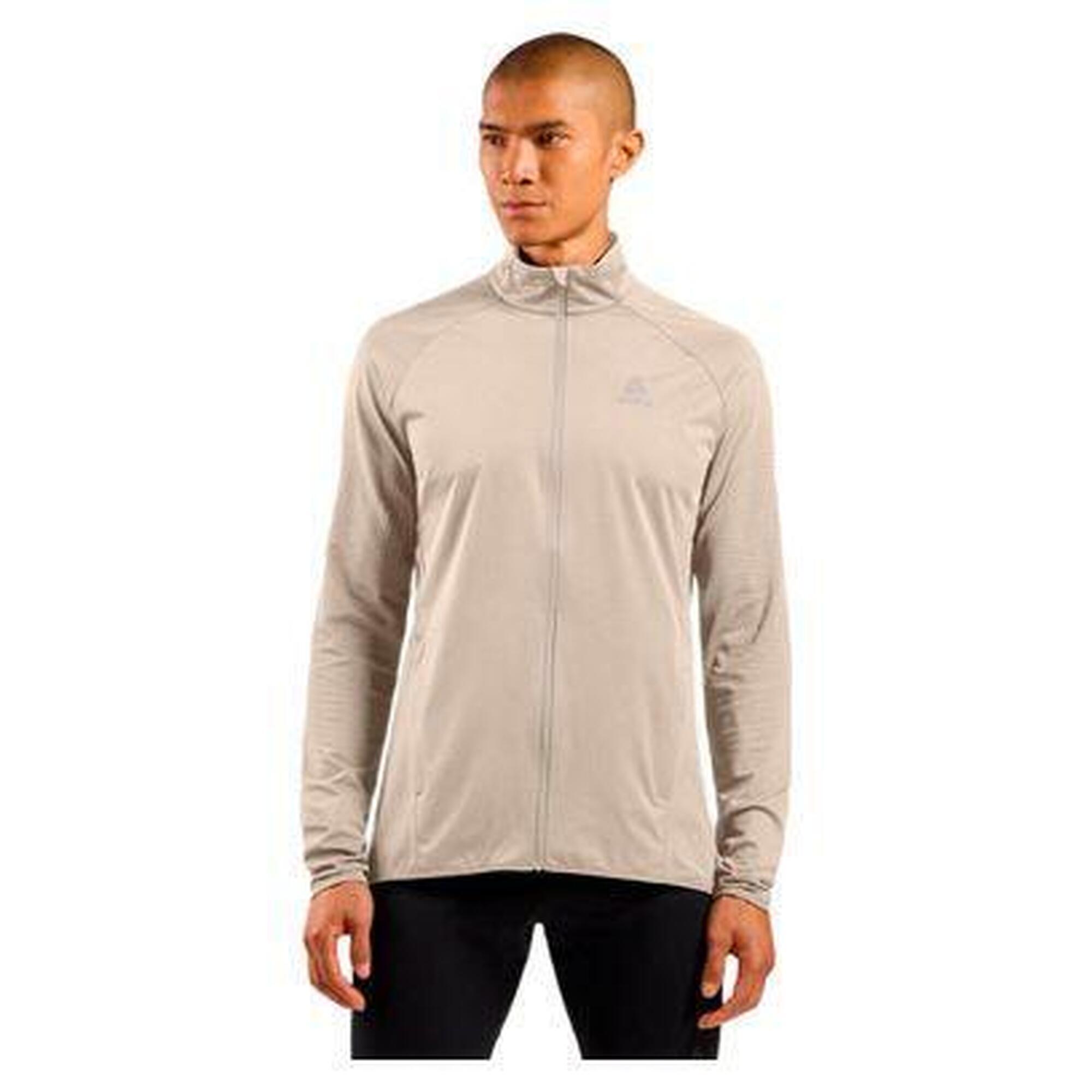 Odlo - Veste Running Hybride Odlo Zeroweight Warm 2.0 Beige Homme - Veste - Beige - Decathlon