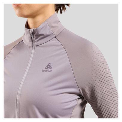 Odlo Zeroweight Warm 2.0 Women's Running Hybrid Jacke Grau 3/8