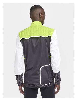 Men's Craft ADV Bike Hydro Lumen Yellow Grey Waterproof Jacket 2/7