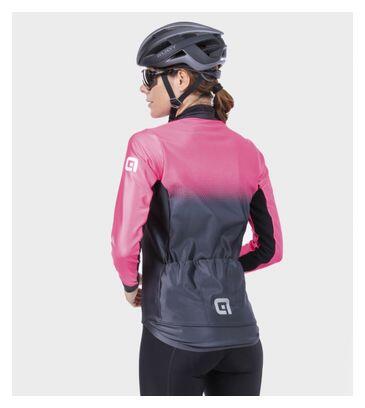 Damen Alé Gradient Long Sleeve Jacket Fluo Pink/Schwarz 2/6