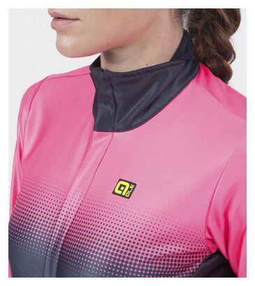 Damen Alé Gradient Long Sleeve Jacket Fluo Pink/Schwarz 4/6