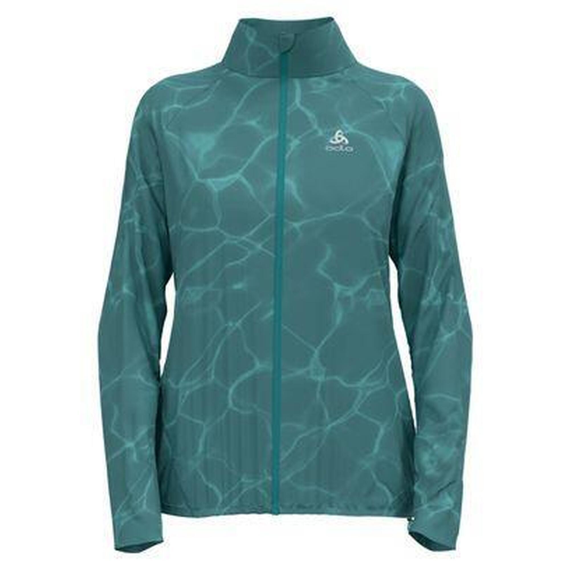 Odlo - Veste Running Odlo Zeroweight Print Bleu Femme - Veste - Bleu - Decathlon