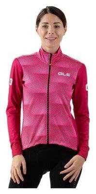 Alé sharp women's long sleeve jacket fluo pink