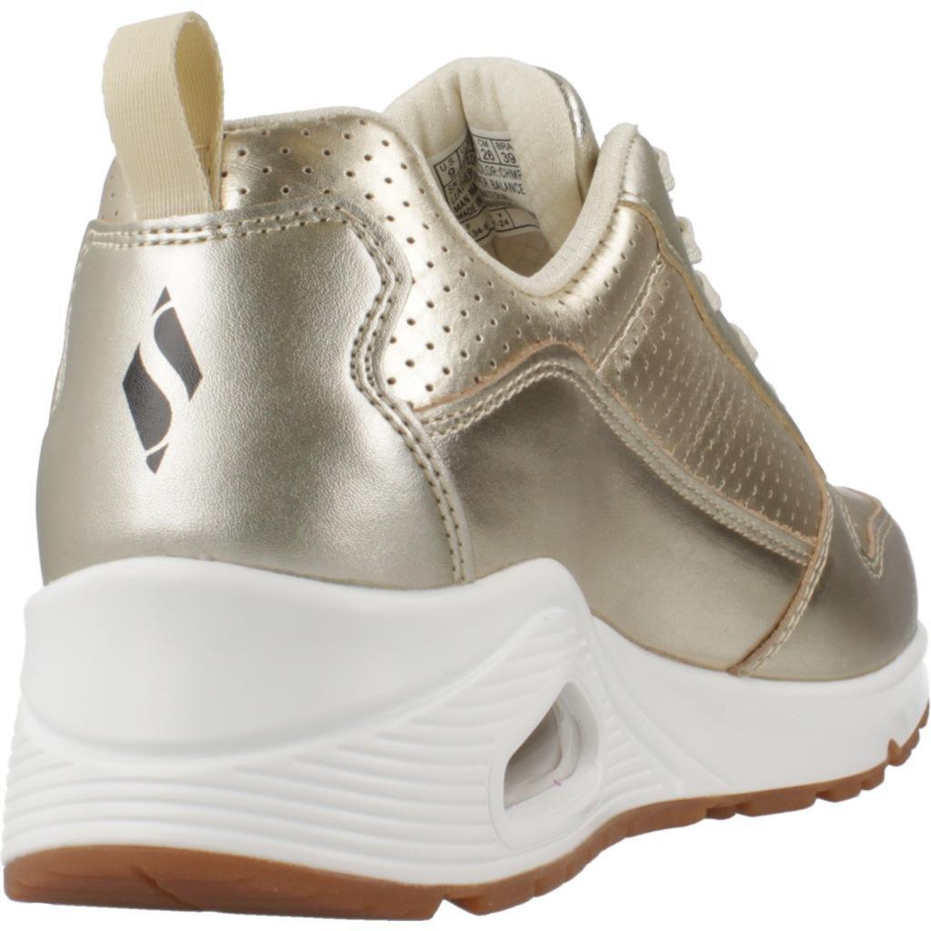 Baskets Skechers Modèle Uno - Metallixs Couleur D´or 3/7