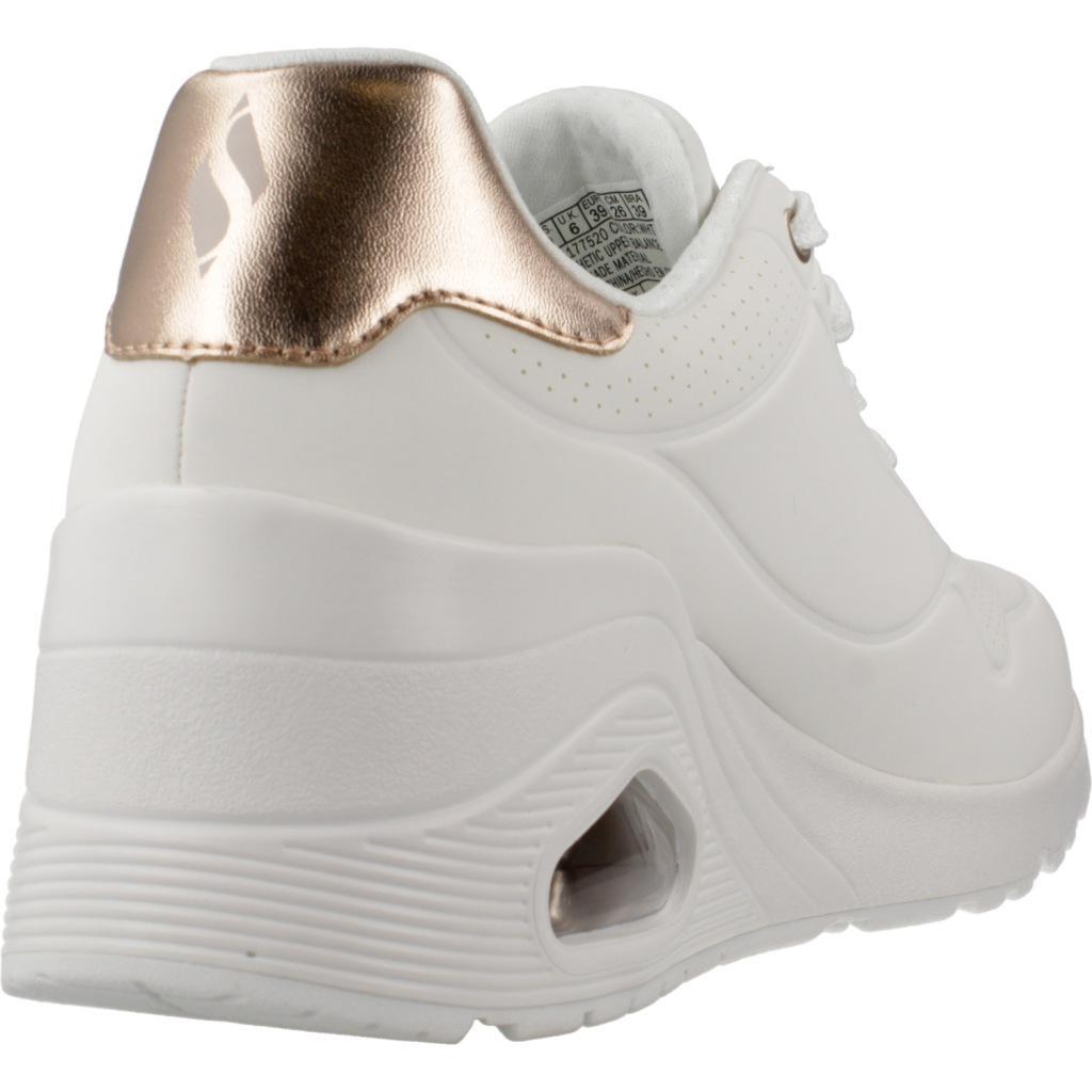 Baskets Skechers Modèle Uno Wedge - Hi Steps Couleur Blanc 3/5