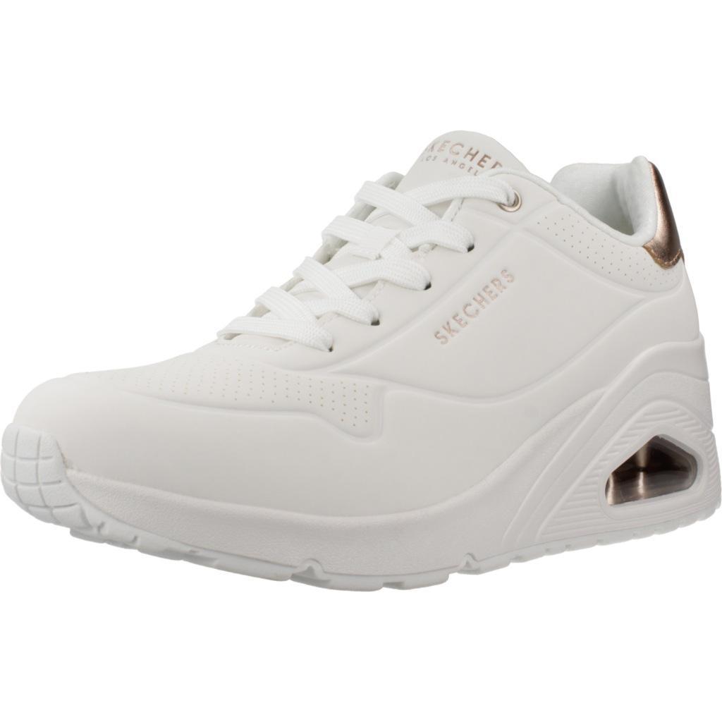 Buty Kobieta Skechers Uno Wedge biały