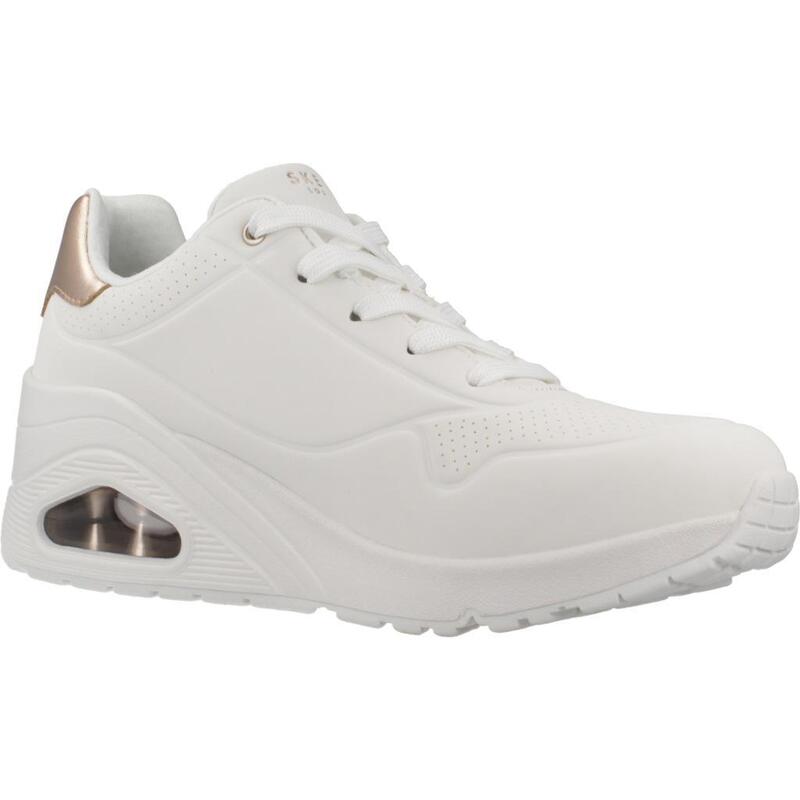 Pantofi Sport Skechers Model Uno Wedge - Hi Steps Culoare Alb