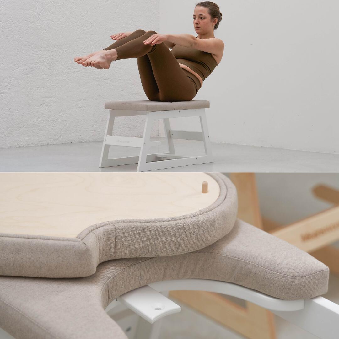 Banco de yoga y fitness para inversiones sirsasana - Nap Blanco 2/6