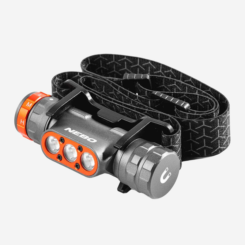 NEBO Transcend 1500 – Lampe Frontale LED Rechargeable 1500 lm - base magnétique