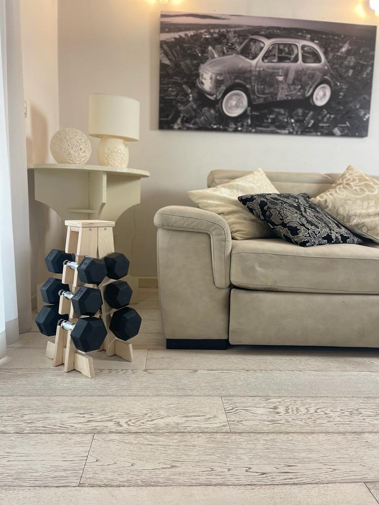 Soporte de manillar para 6 pesas - Stone 5/6