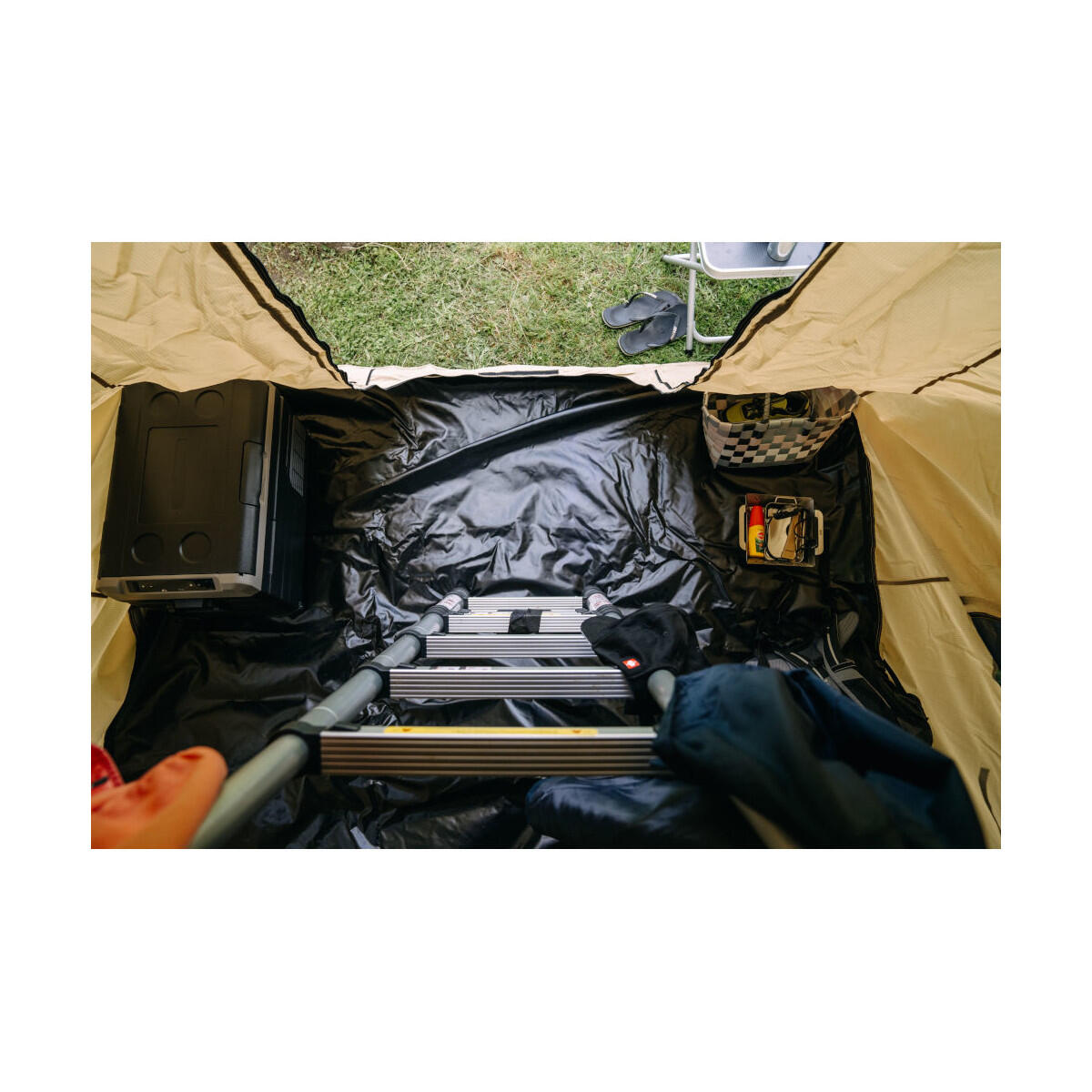 Dachzelt Family + Anbau für 4 Personen Khaki 160 cm 6/8