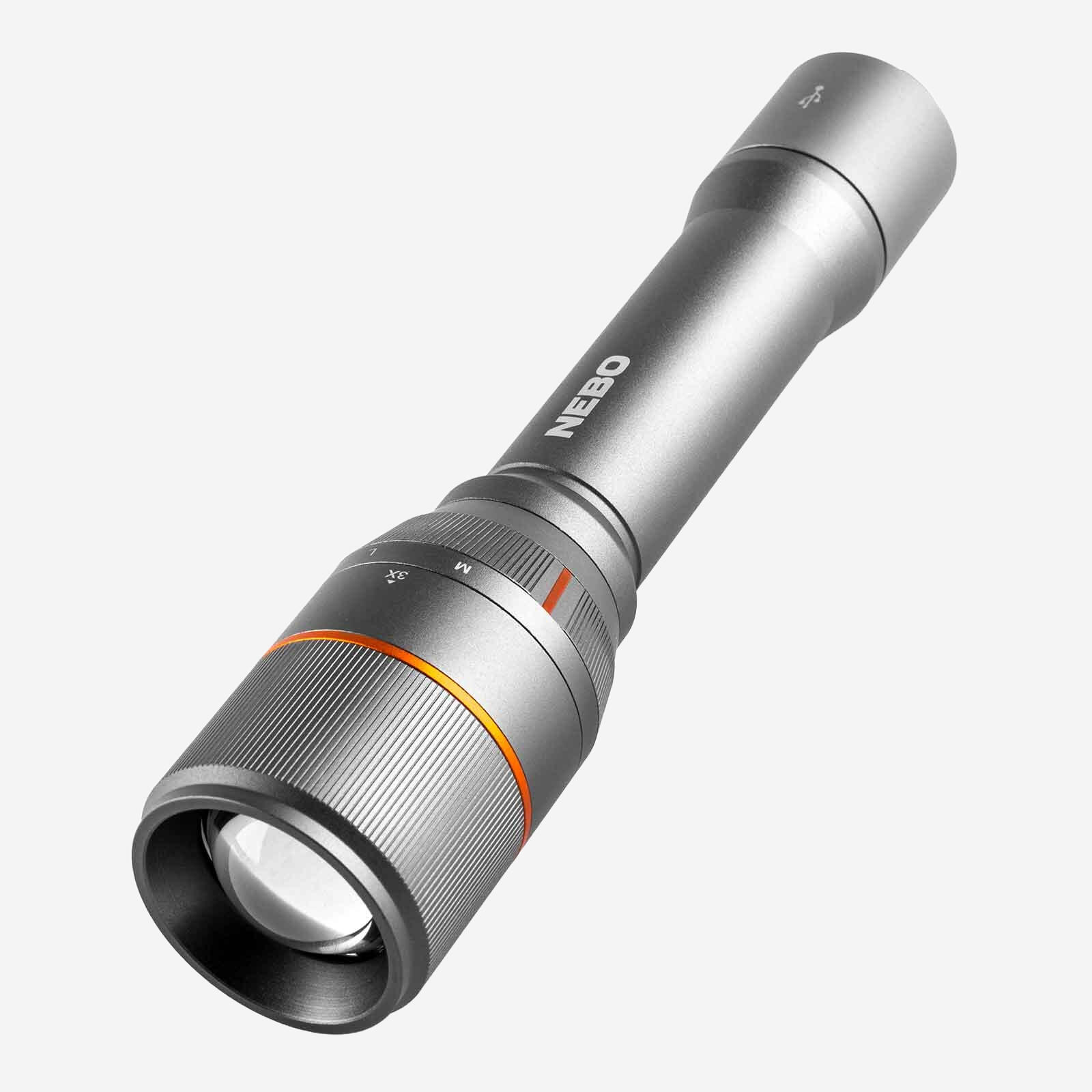 Nebo - Nebo Davinci 3500 – Lampe Torche Led Rechargeable 3500 Lm - Zoom 3x - Lampe Torche - Gris - No Size - Decathlon
