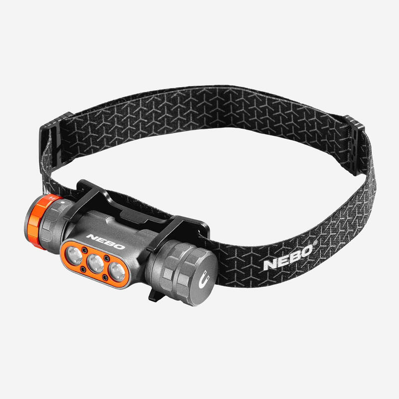 NEBO Transcend 1500 – Lampe Frontale LED Rechargeable 1500 lm - base magnétique