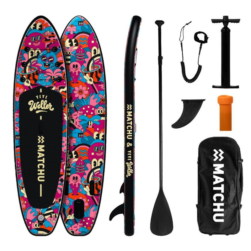 YEYE WELLER x MATCHU - Deska SUP pneumatyczna - Limited Art Collection