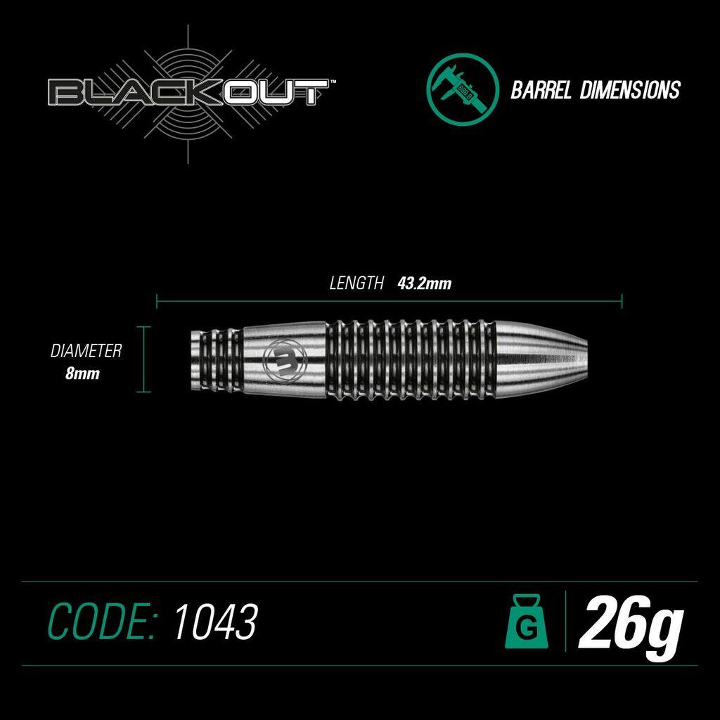 Winmau Blackout Steeldart 1043 - 26 g 4/7