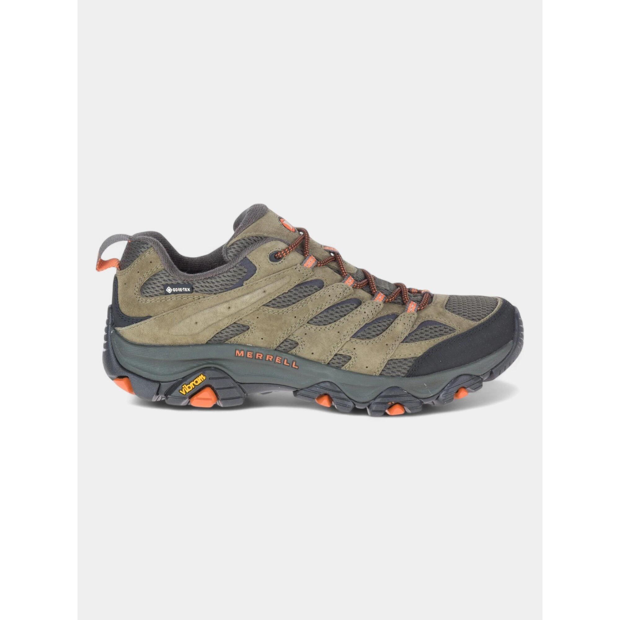 Merrell - Chaussures De Randonnée Pour Hommes Moab 3 Gtx - Chaussures De Sport - Beige|noir|vert - 46 - Decathlon