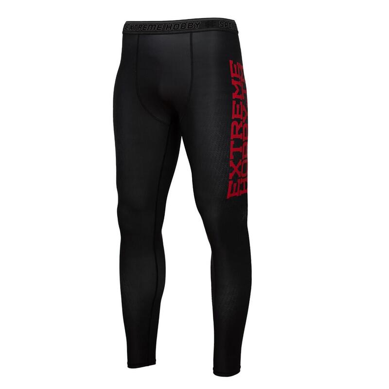 Legginsy do MMA męskie EXTREME HOBBY BLACK ARMOUR