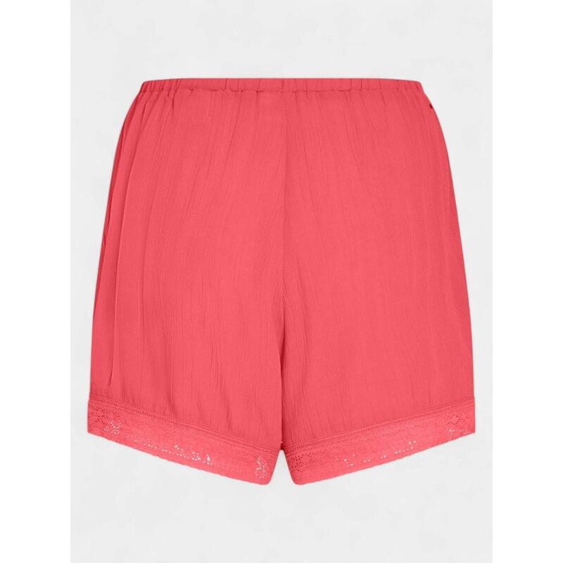 Pantaloni scurti Essentials Embroidery Shorts - roz femei