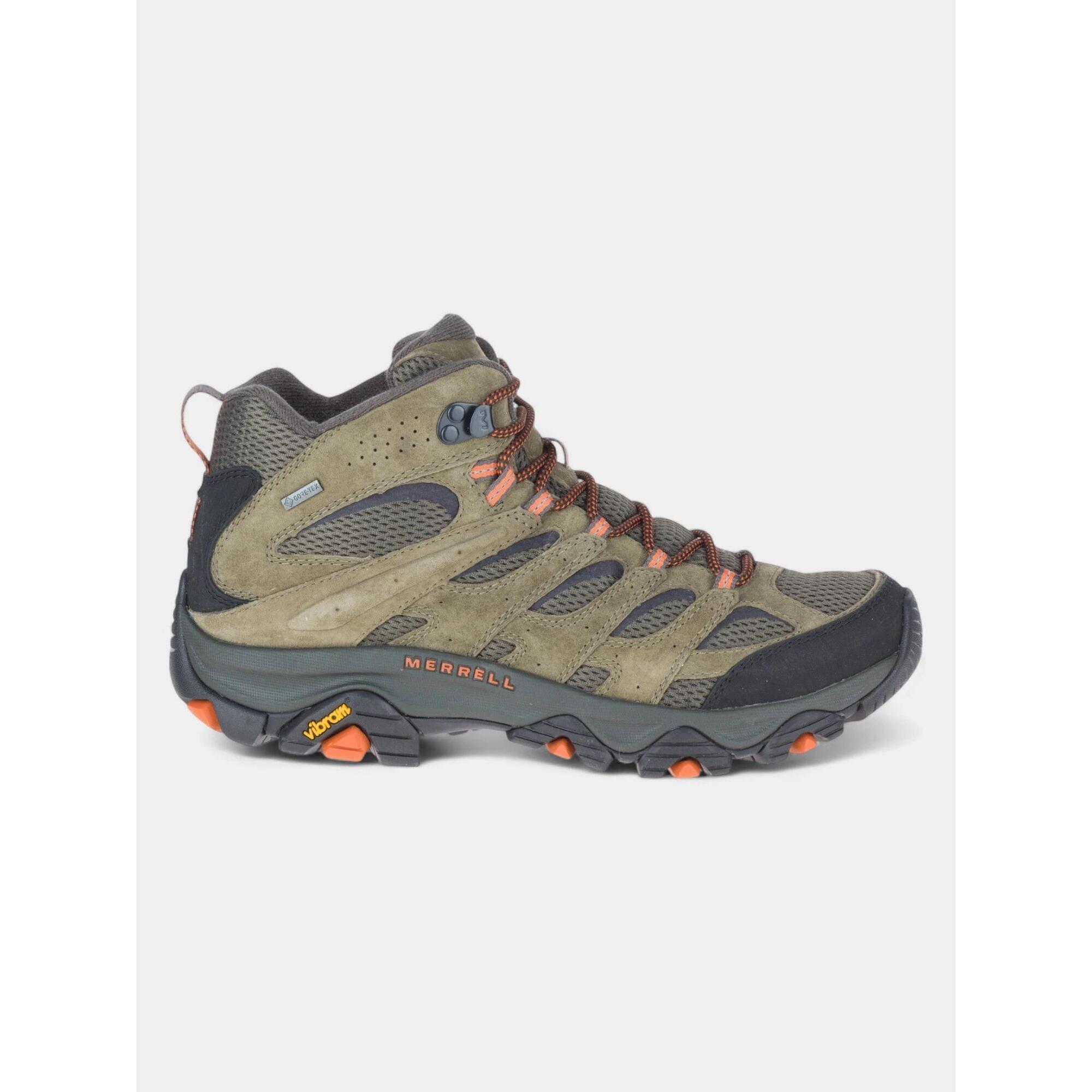 Merrell - Chaussures De Randonnée Pour Hommes Moab 3 Mid Gtx - Bottillons - Vert - 41 - Decathlon