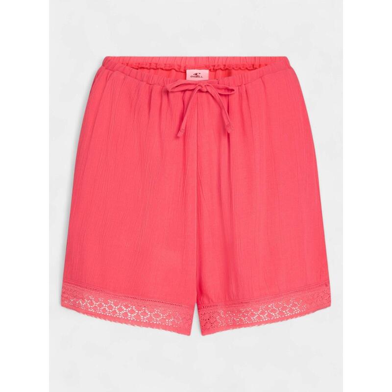 Pantaloni scurti Essentials Embroidery Shorts - roz femei