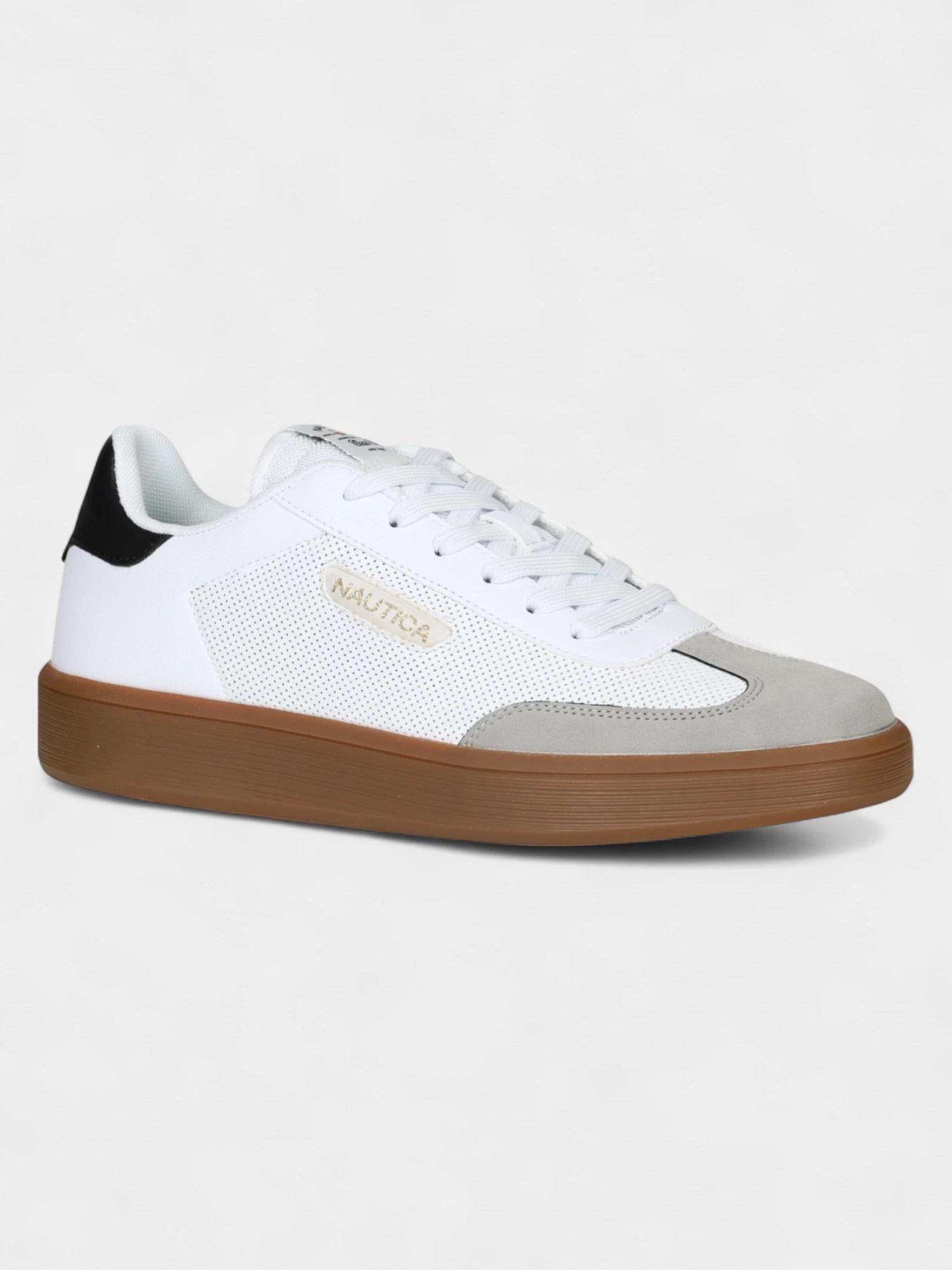 NAUTICA Scarpe da ginnastica da uomo ACE LTH-SD WHITE-BLACK