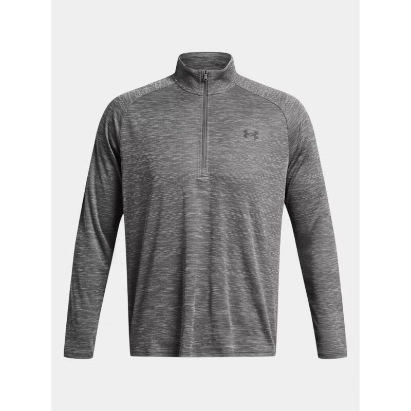 Tricou cu maneci lungi, pentru sport UA Tech Textured 1/2 Zip barbati