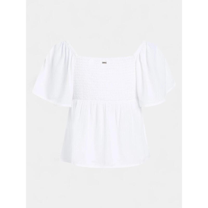 Tricou cu maneci scurte Hughes Woven Top femei