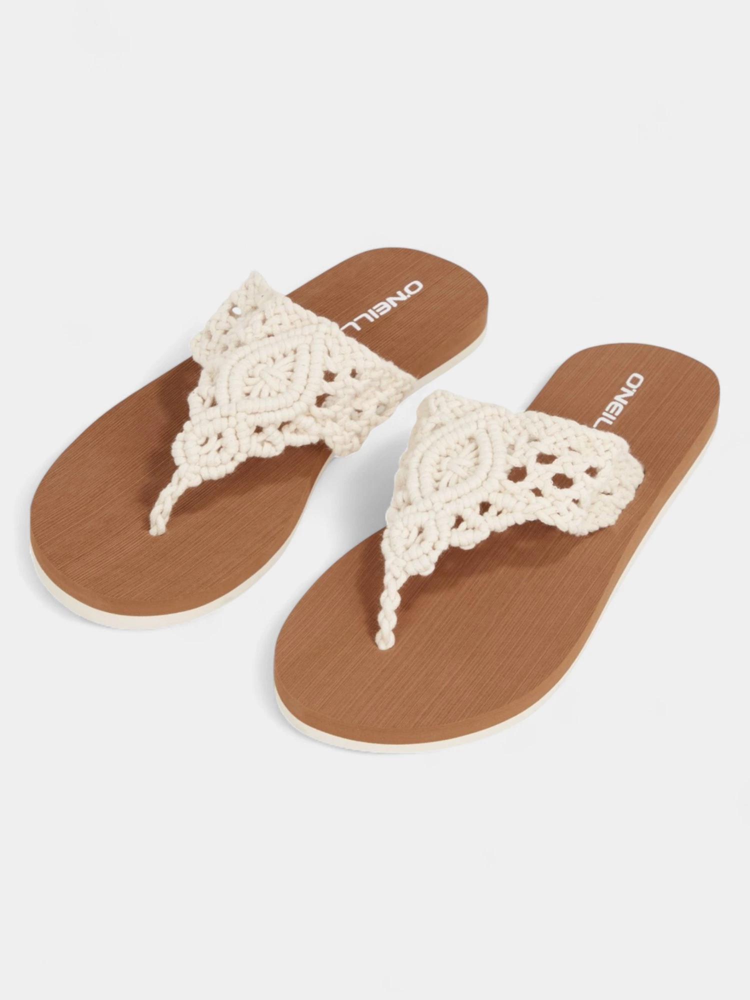 Papuci flip flop Ditsy Crochet Sandals femei