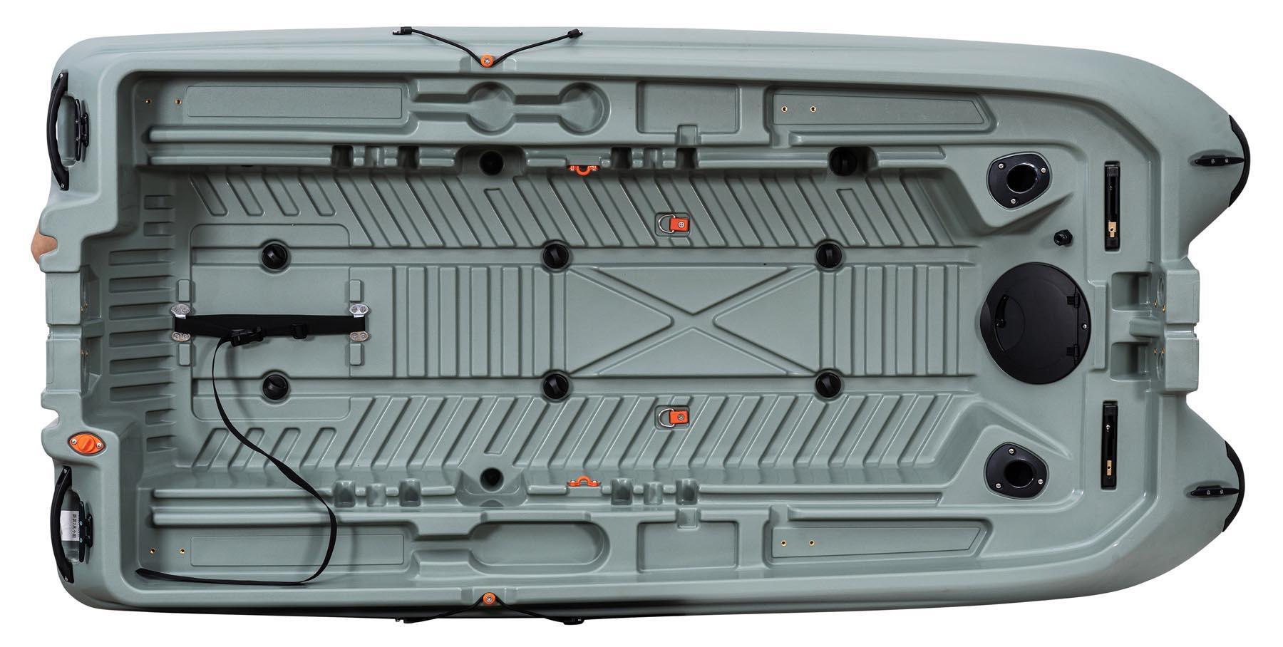 Ranger-viskajak - hybride van mini-bassboot - kajak - floatube. of bijboot 7/7
