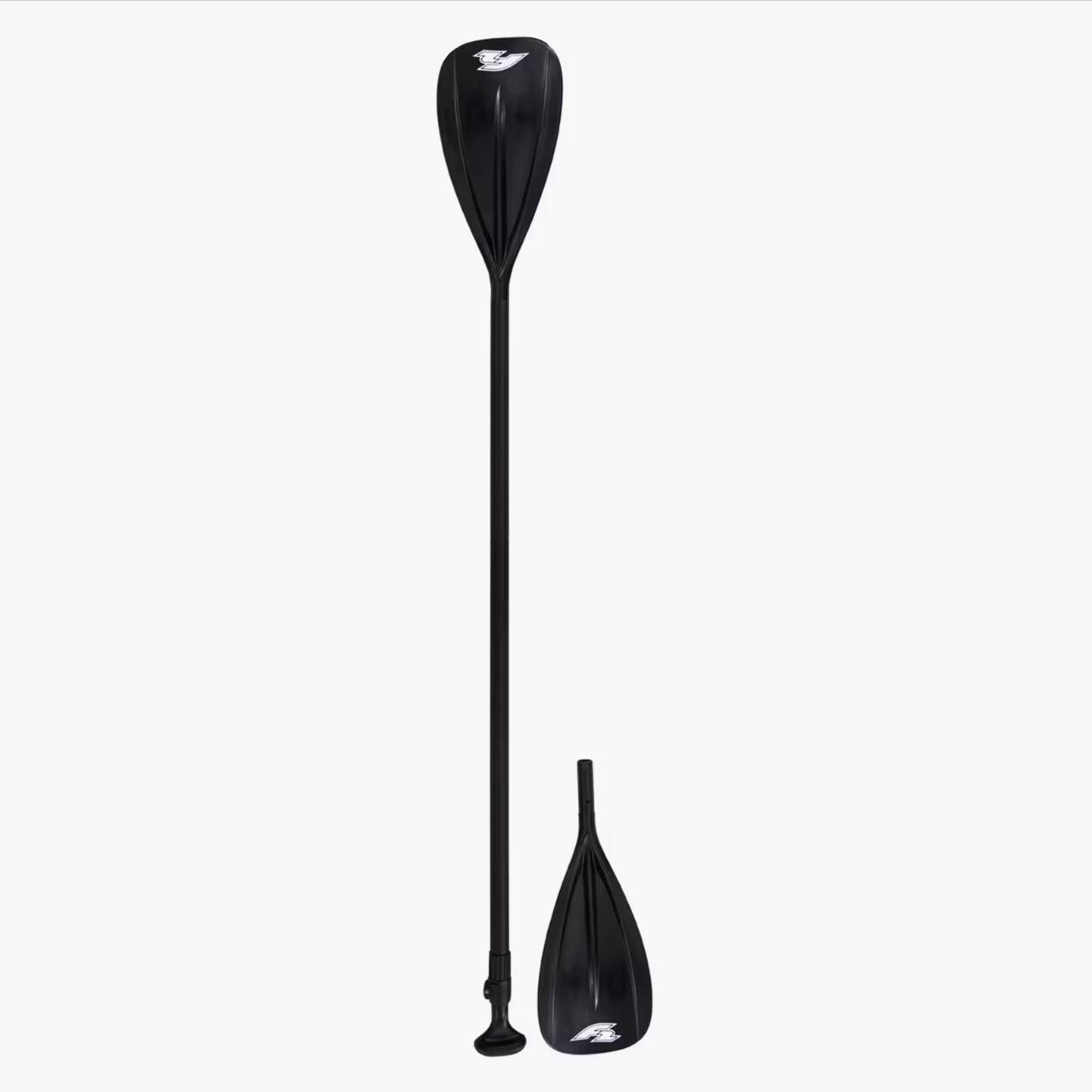 F2 Marken SUP Paddel Kajak Alu 4 teilig 170-241cm 2in1 Paddle Schwarz 2025 3/4