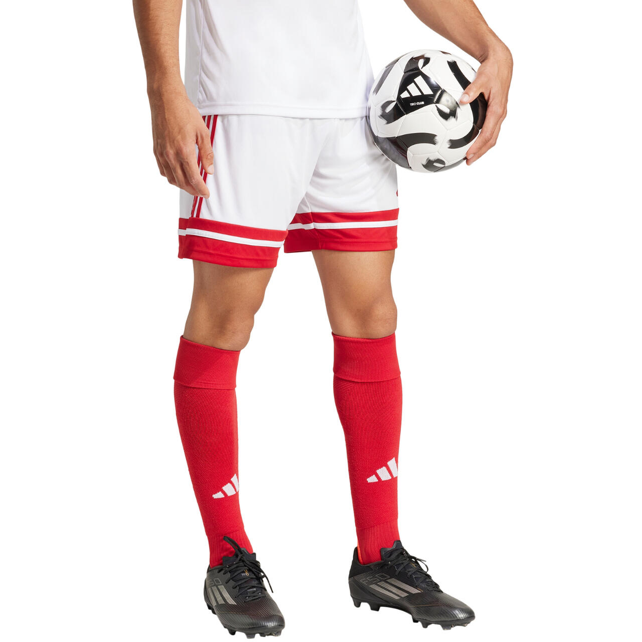 Calções adidas Squadra 25 branco/vermelho 4/9