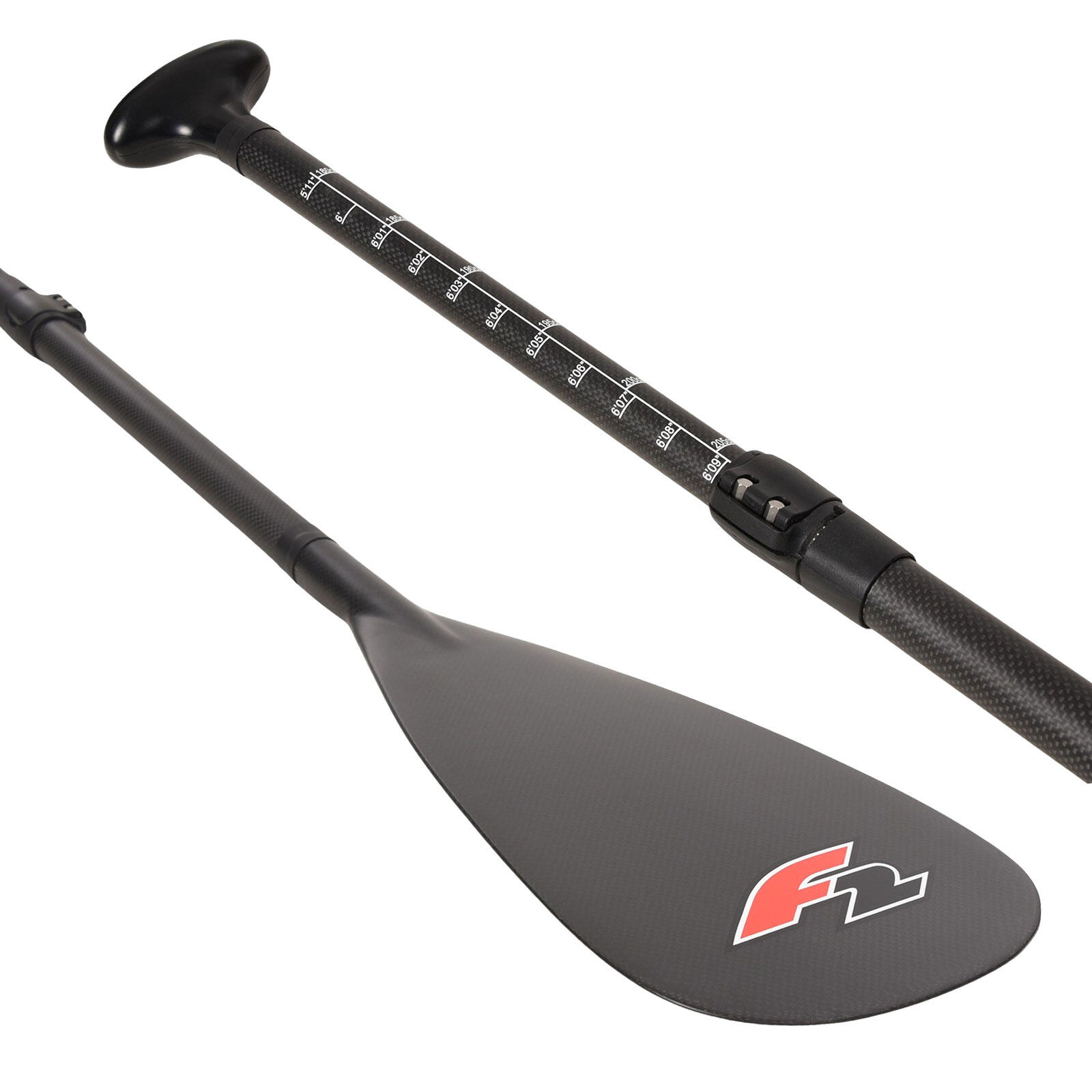 F2   SUP Paddel Carbon - 85% Carbon  3 teilig 170-240cm Schwarz 2024/25 2/4
