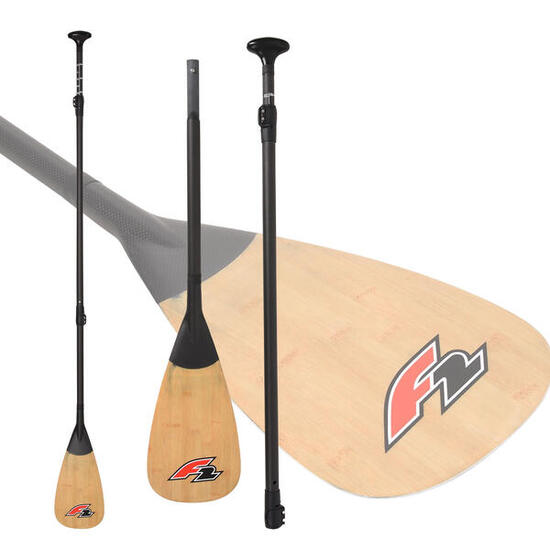 F2 SUP Paddel Bamboo - Carbon 3 teilig 180-220cm Wood 2024/25