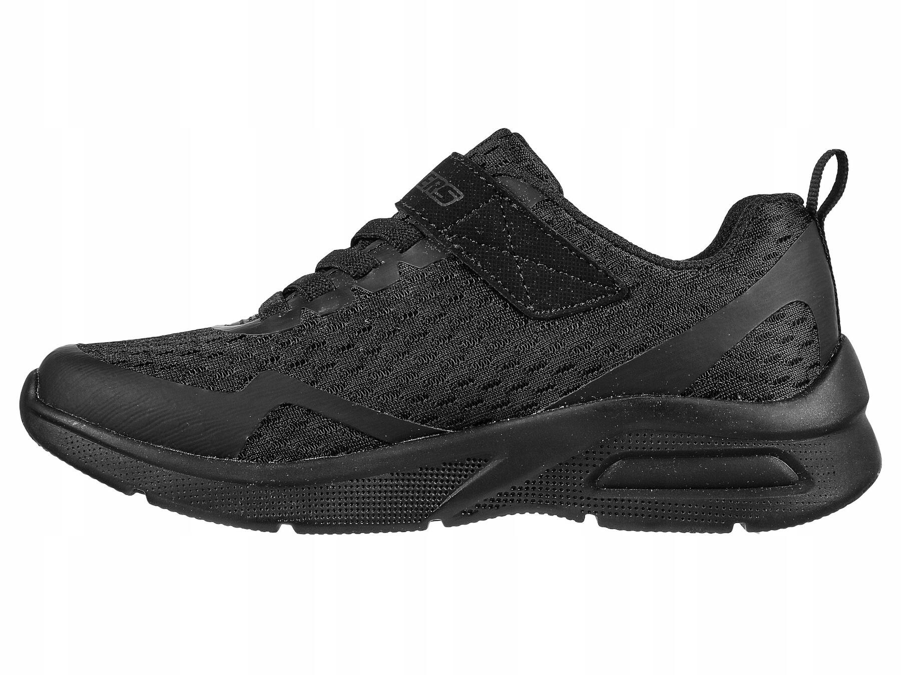 BUTY dziecięce SKECHERS TORVIX 403775L-BBK czarne na rzepę lekkie 34 5/7