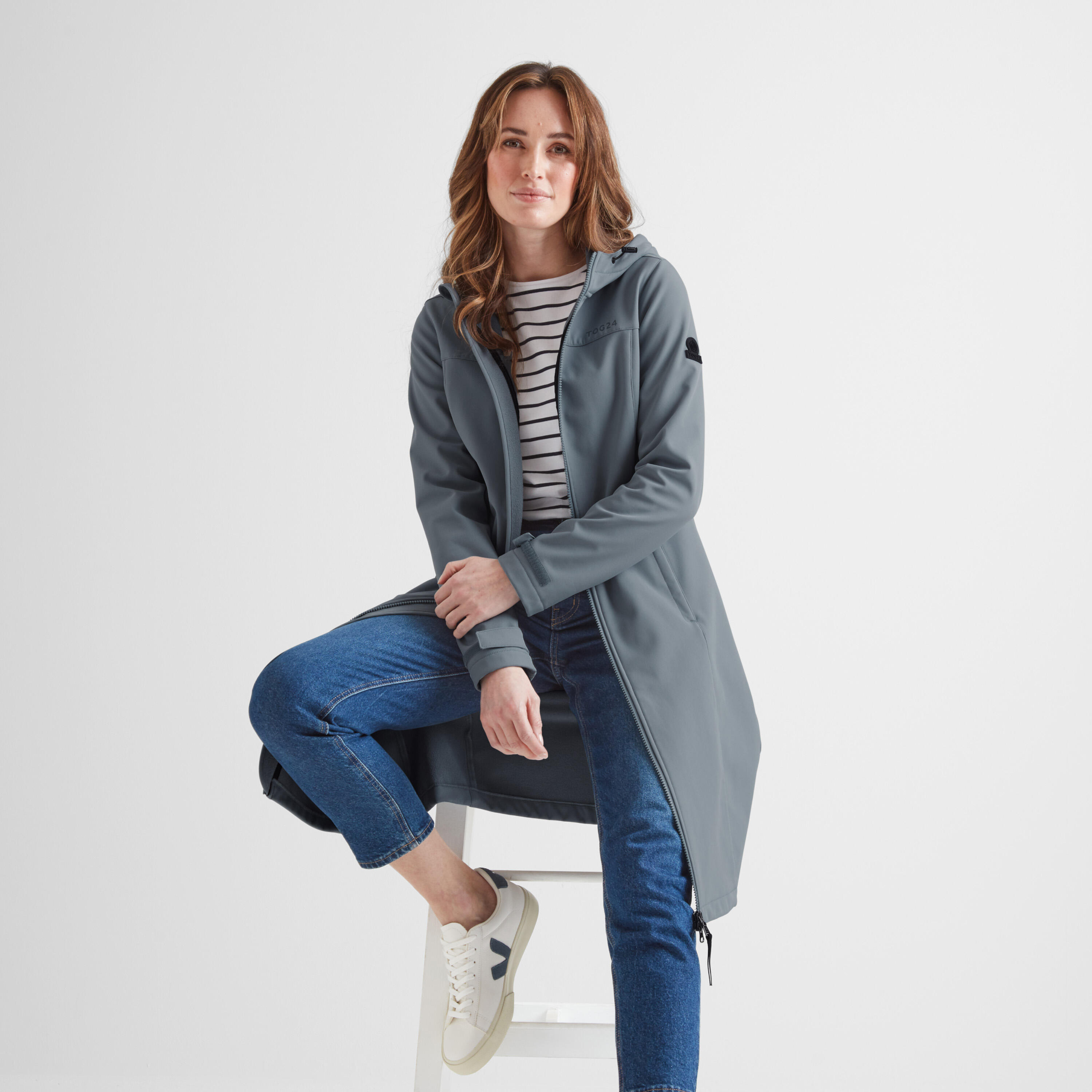 Marina Womens Extra Long Softshell Jacket 2/4