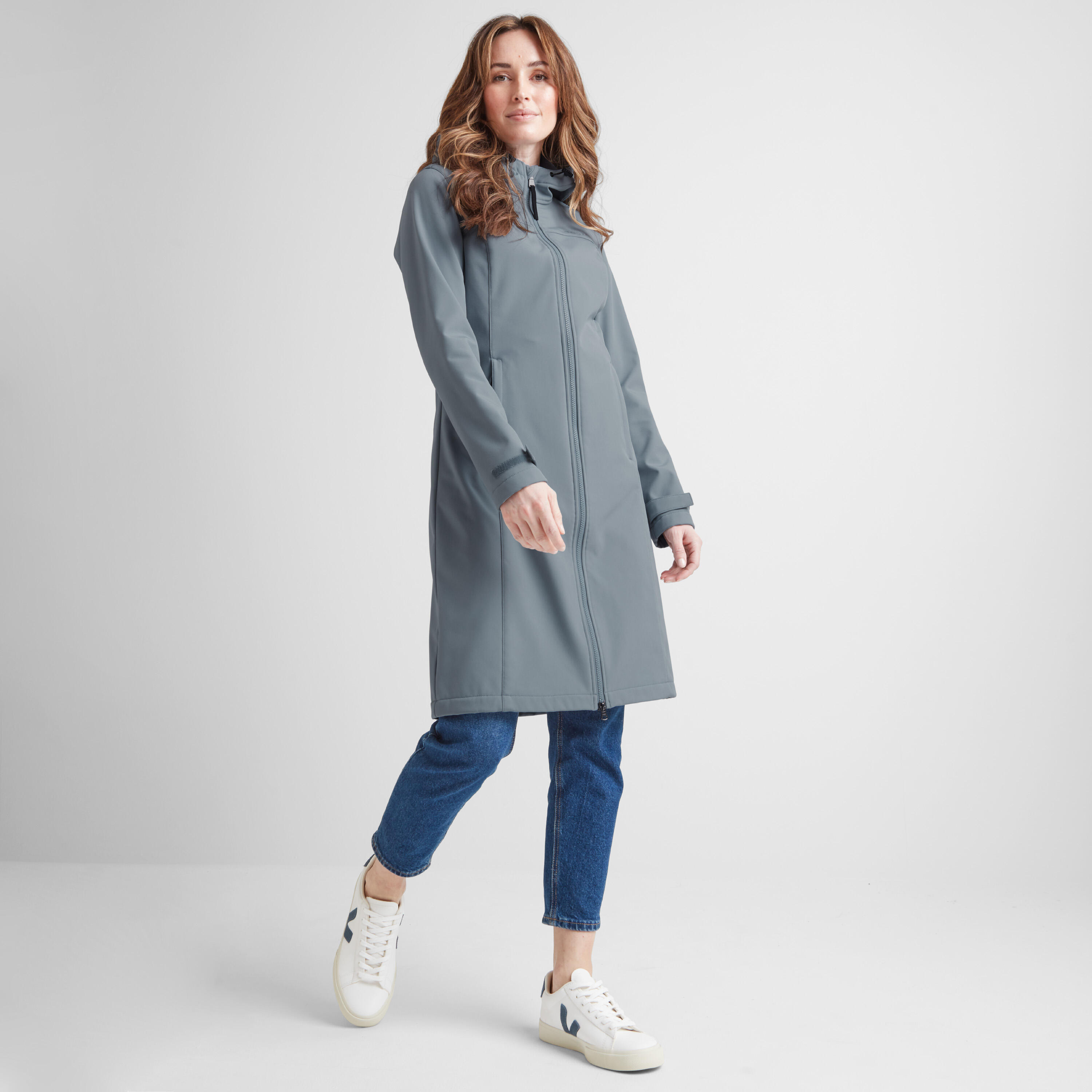 Marina Womens Extra Long Softshell Jacket 3/4