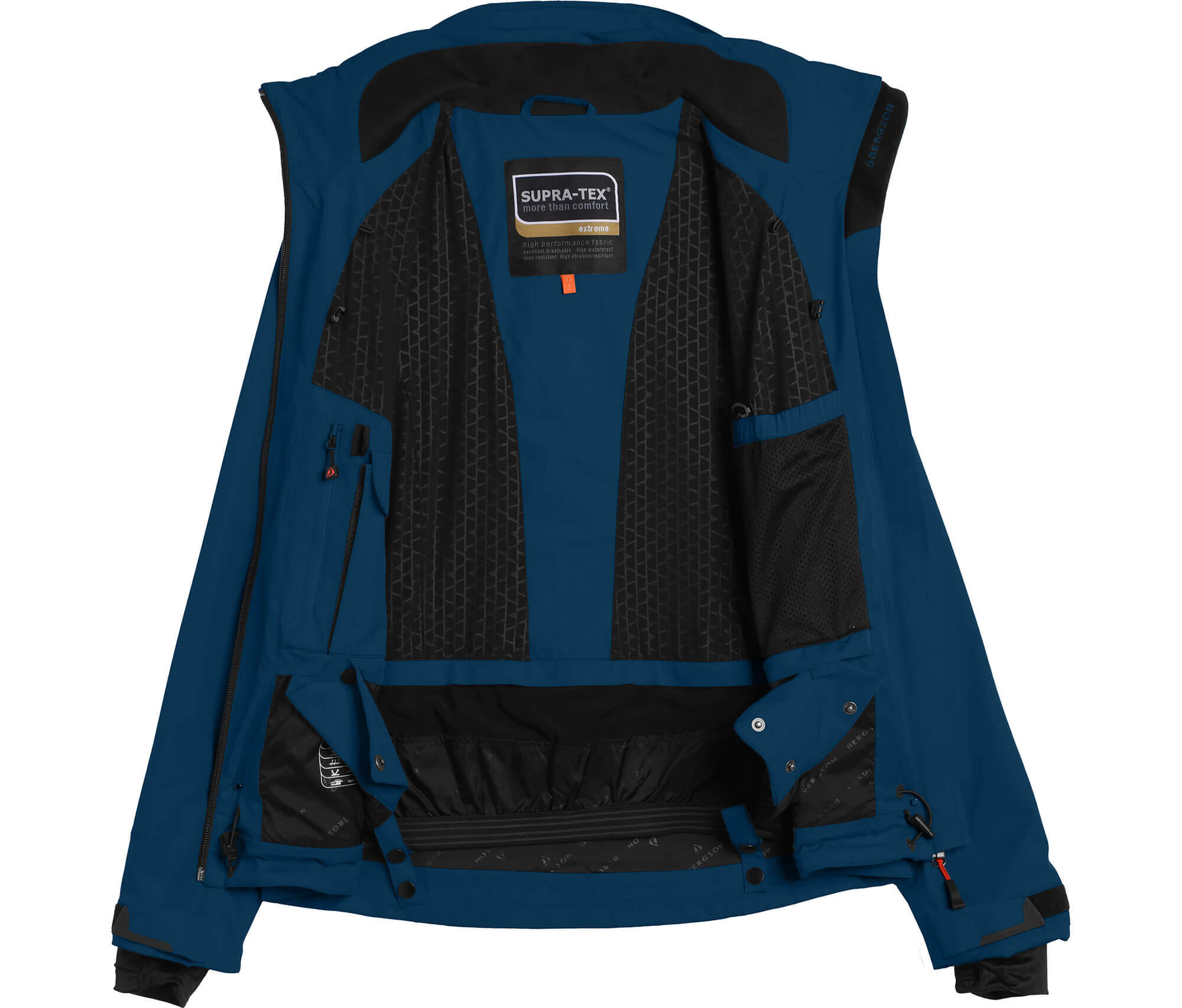 Skijacke & Outdoorjacke gefüttert, 20000 mm Wassersäule Blau 4/4