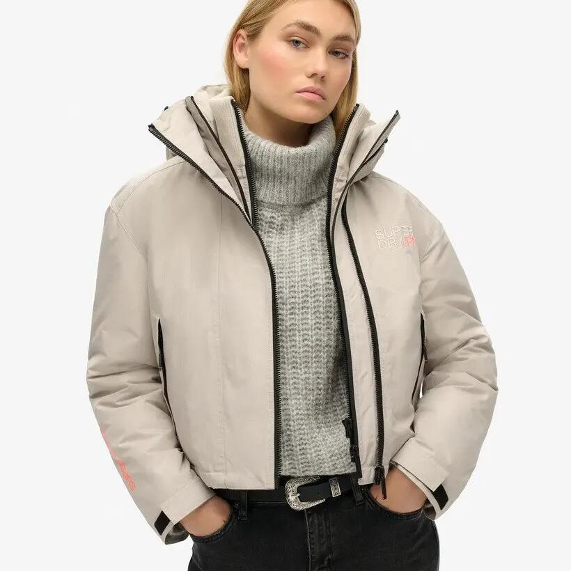 Embroidered hooded windbreaker for women Superdry SD