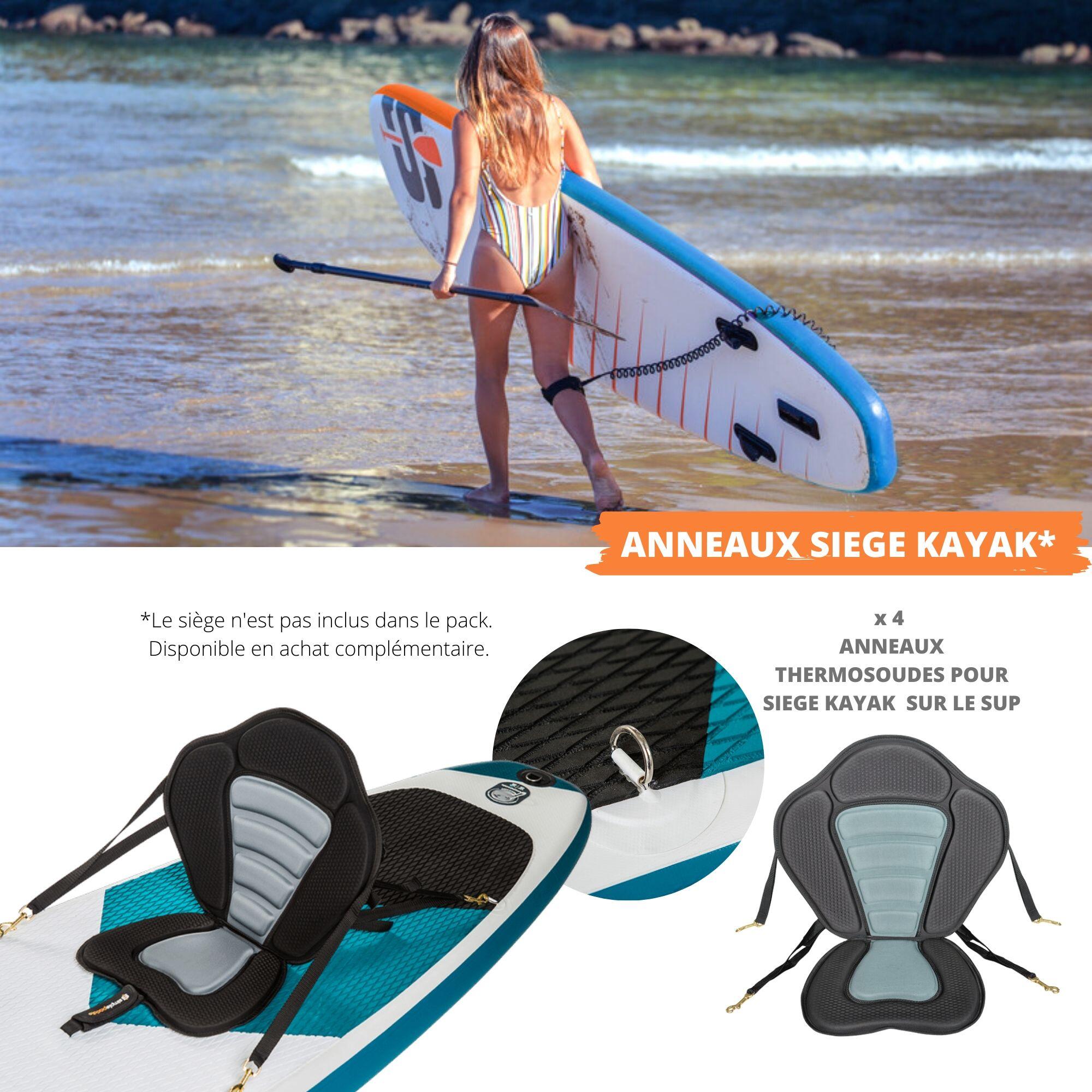 Opblaasbaar Paddle S2 10'2'' (310x76 x13cm) met peddel, leash, pomp en draagtas 6/7