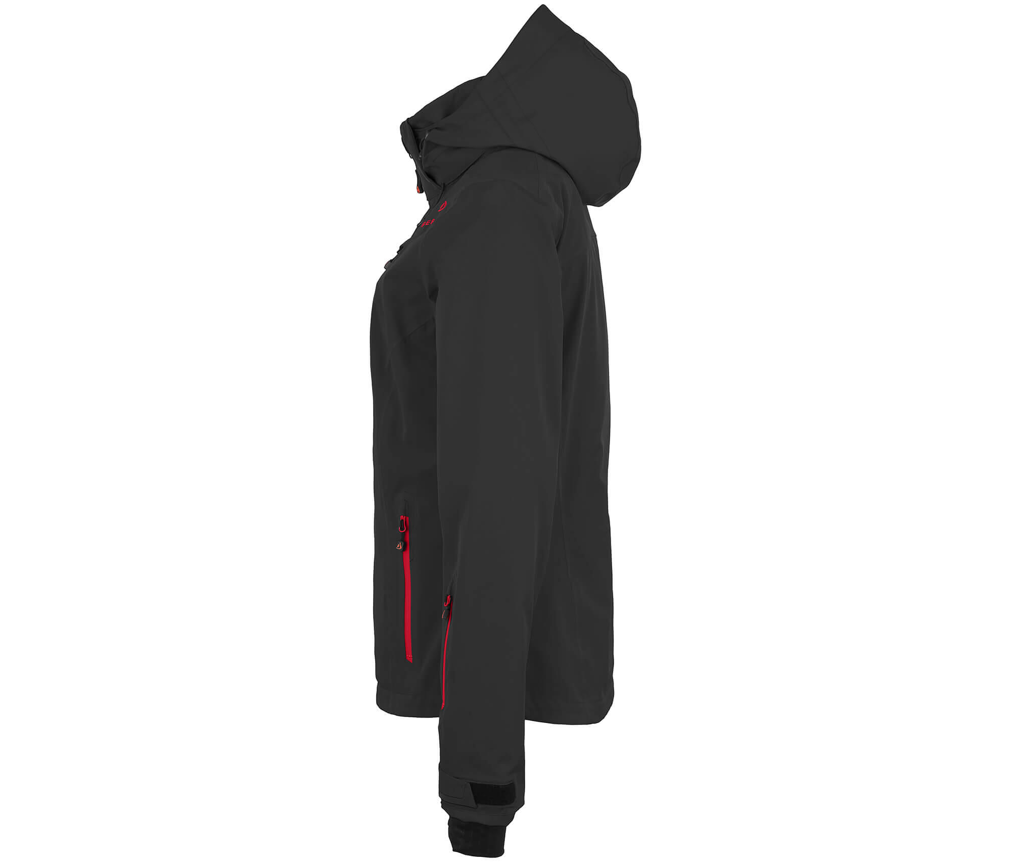 Skijacke & Outdoorjacke gefüttert, 20000 mm Wassersäule Schwarz 3/4